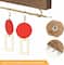 NEX™ 12" Wall-Mounted Rustic Wood Jewelry Organizer, 3ct.
